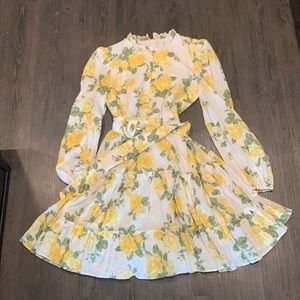 Rachel Parcell floral long sleeve sundress